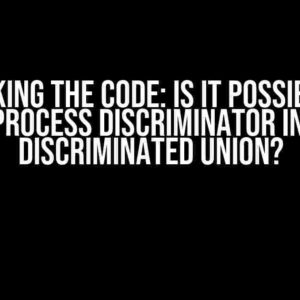 Cracking the Code: Is it Possible to Preprocess Discriminator in Zod Discriminated Union?